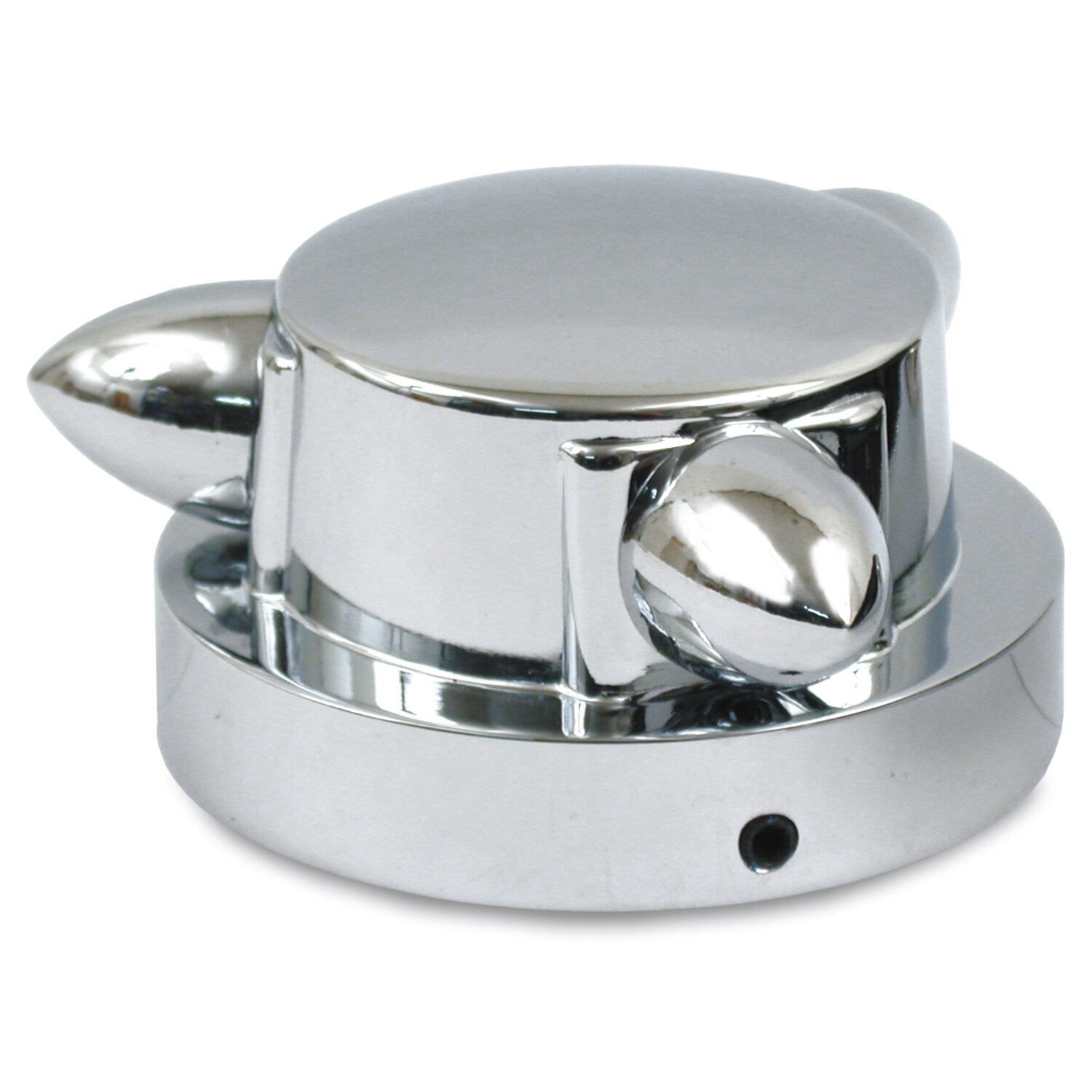 MCS Kromett gas cap cover small - Chrome
