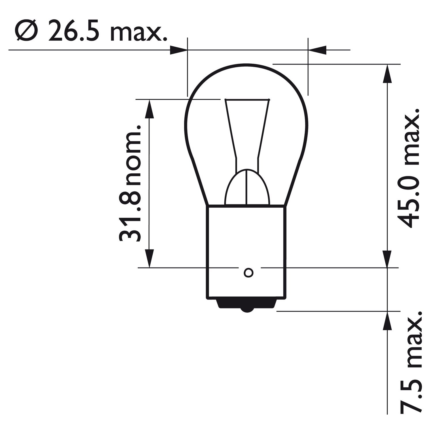 Philips LongLife EcoVision turn signal light bulb PY21