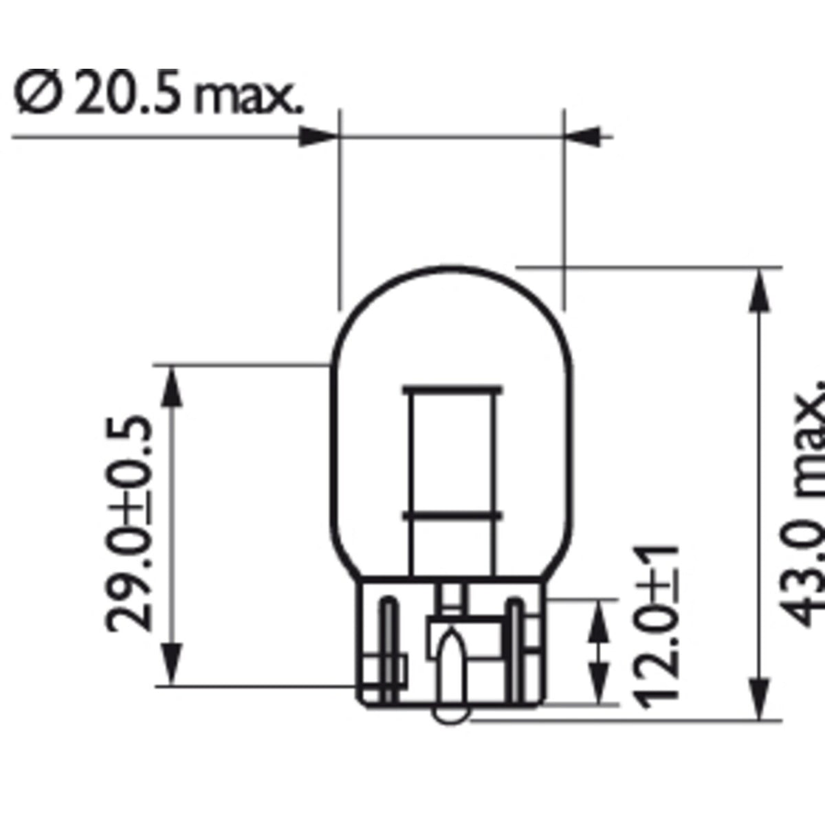 Philips light bulb WY21W