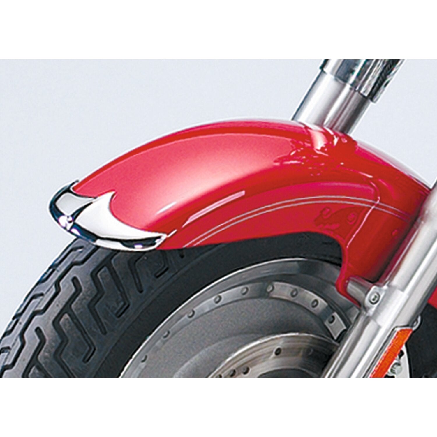 National Cycle cast front fender tip - Chrome