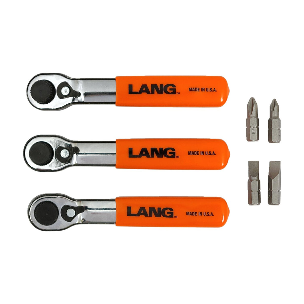 Lang Tools mini ratcheting bit wrench - Fine tooth
