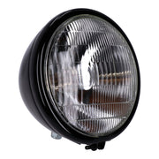 MCS 6-1/2" springer headlamp assembly - 12v - Black
