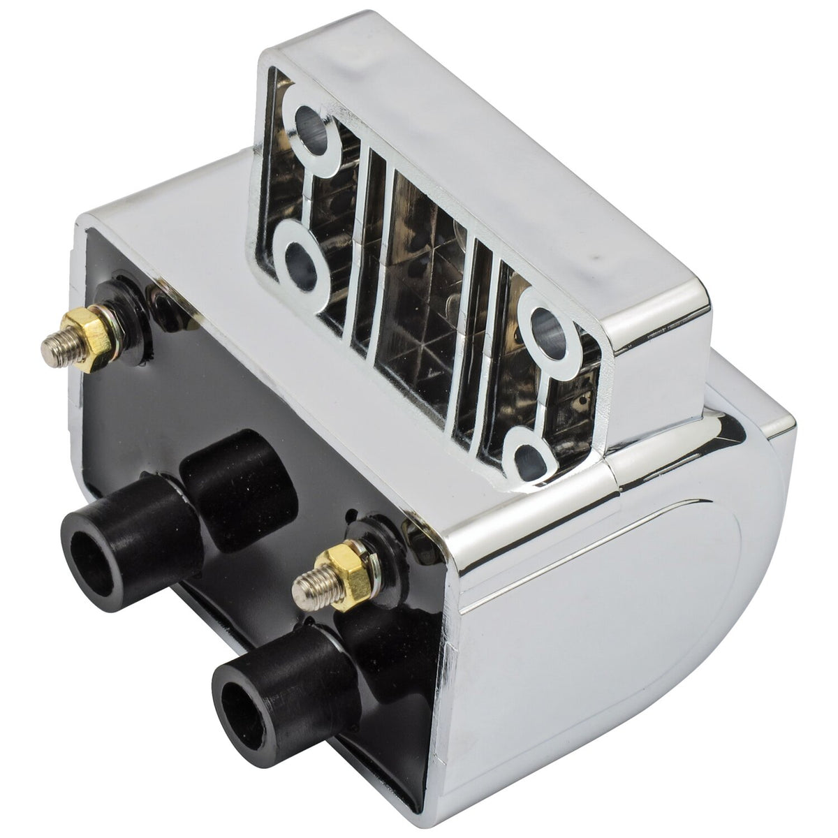 MCS Late OEM style ignition coil - 12v 4 ohm - Chrome