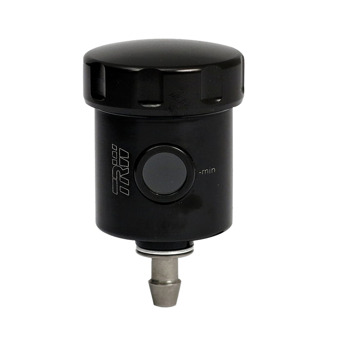 TRW remote brake fluid reservoir black with straight outlet