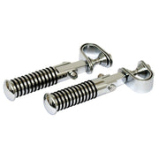 MCS O-ring foot peg set - clamp-on - Chrome