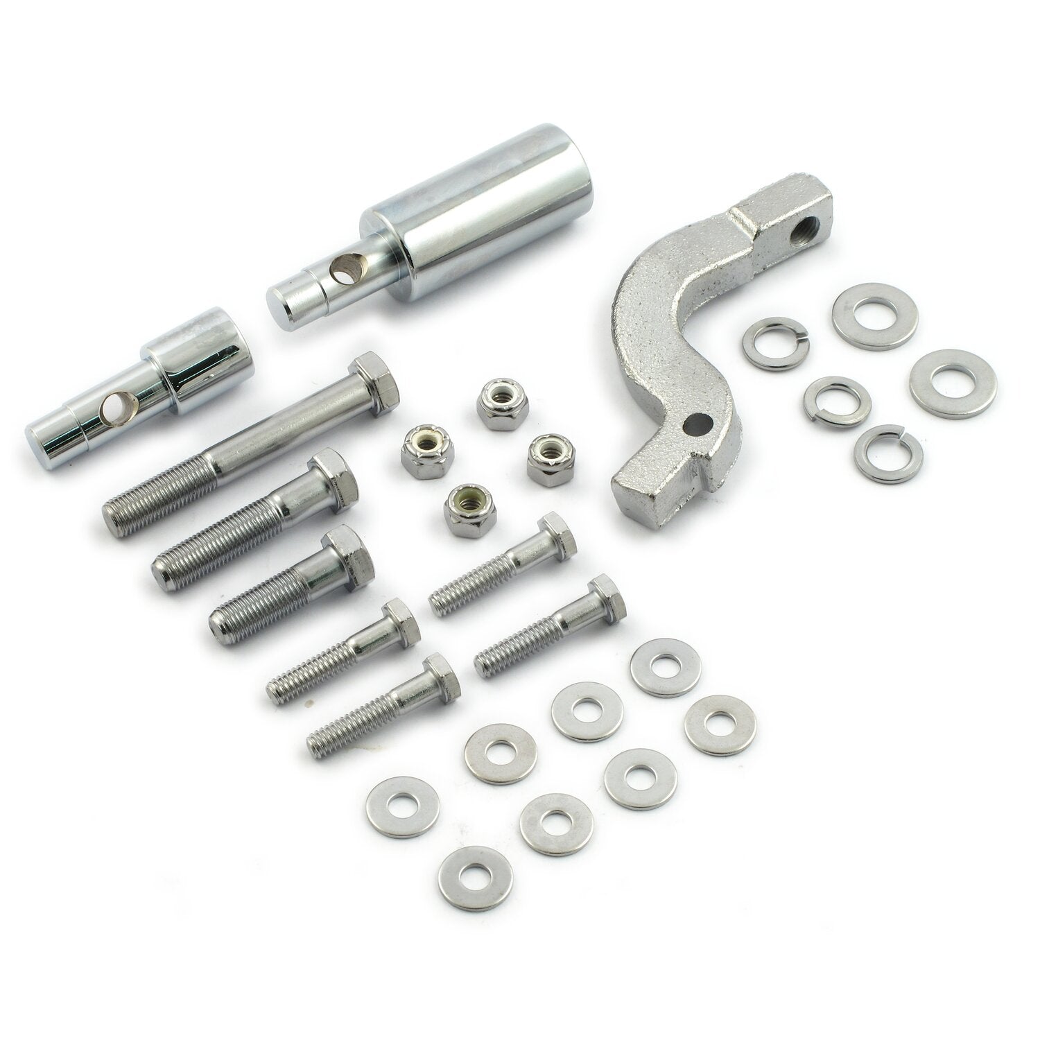 MCS Floorboard mount bracket kit - Chrome