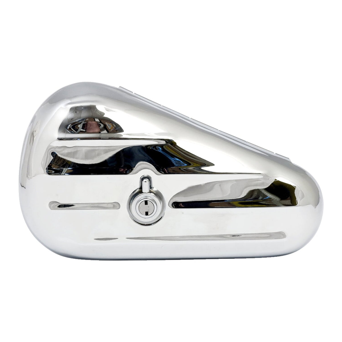 MCS Teardrop tool box ribbed - Chrome