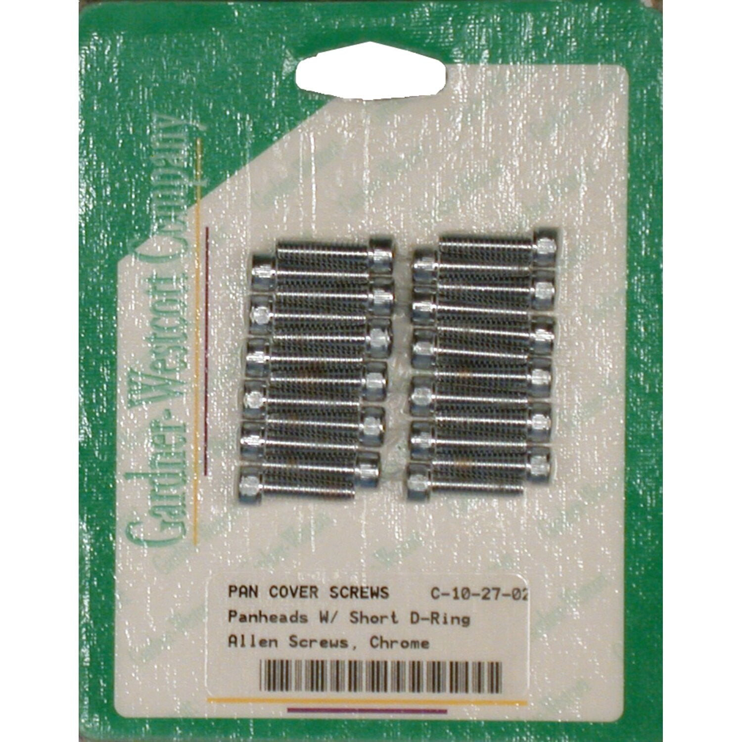 Gardner-Westcott Panhead rocker cover screw kit - Chrome allen - Short
