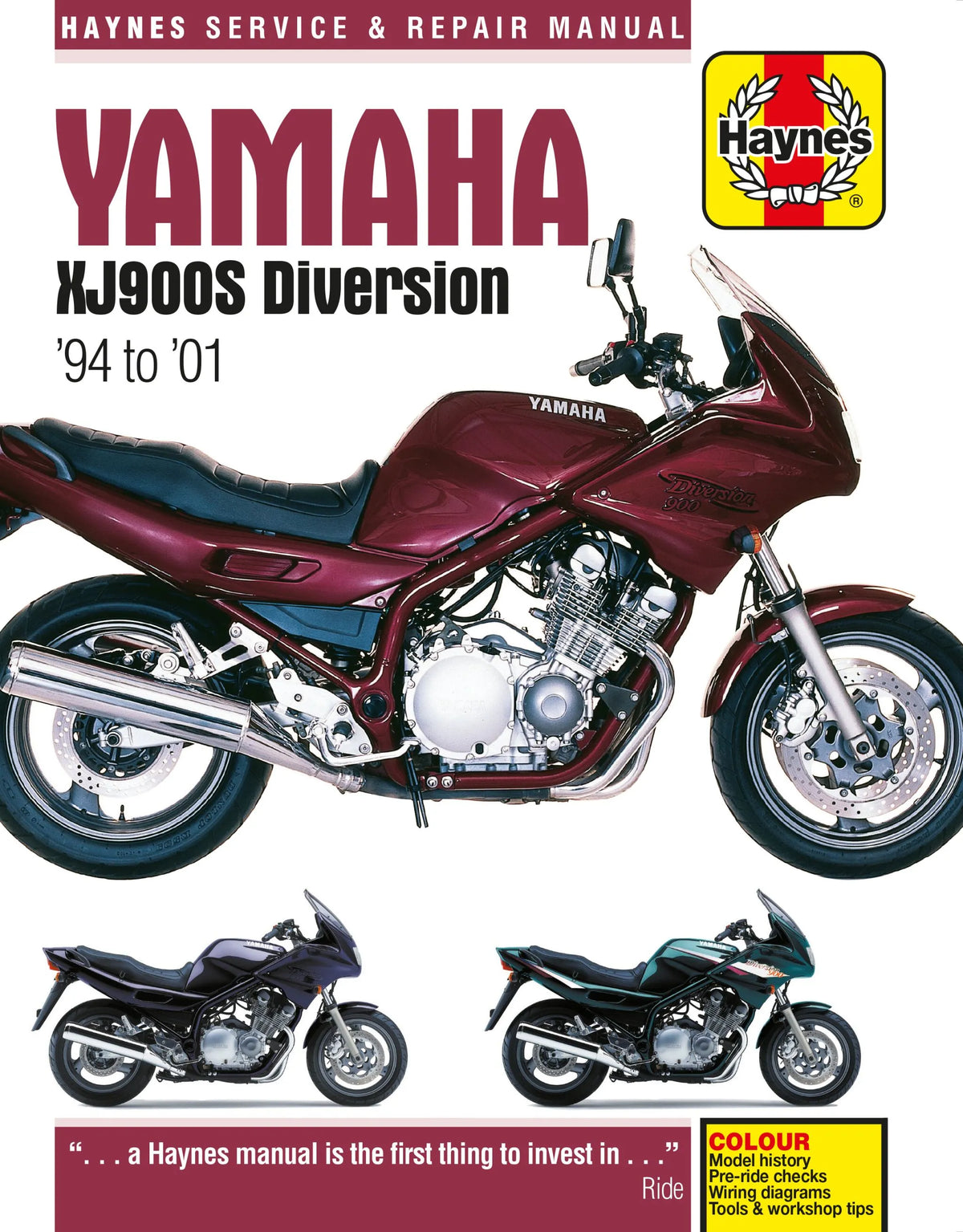 Haynes Service Manual for Yamaha XJ900S 1994-2001