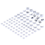 MCS Smoothtopps push-on cover set (83pc) - Chrome