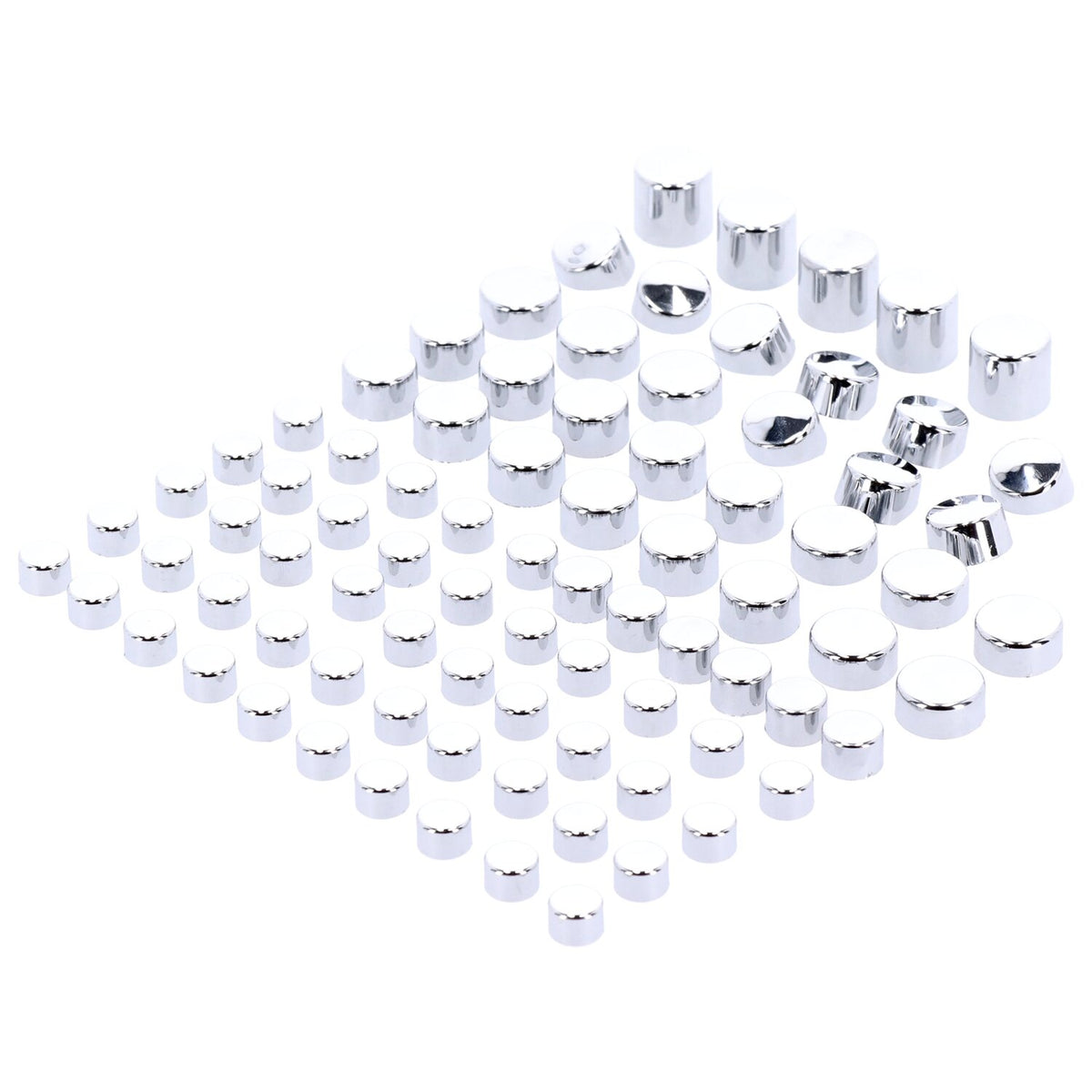 MCS Smoothtopps push-on cover set (83pc) - Chrome