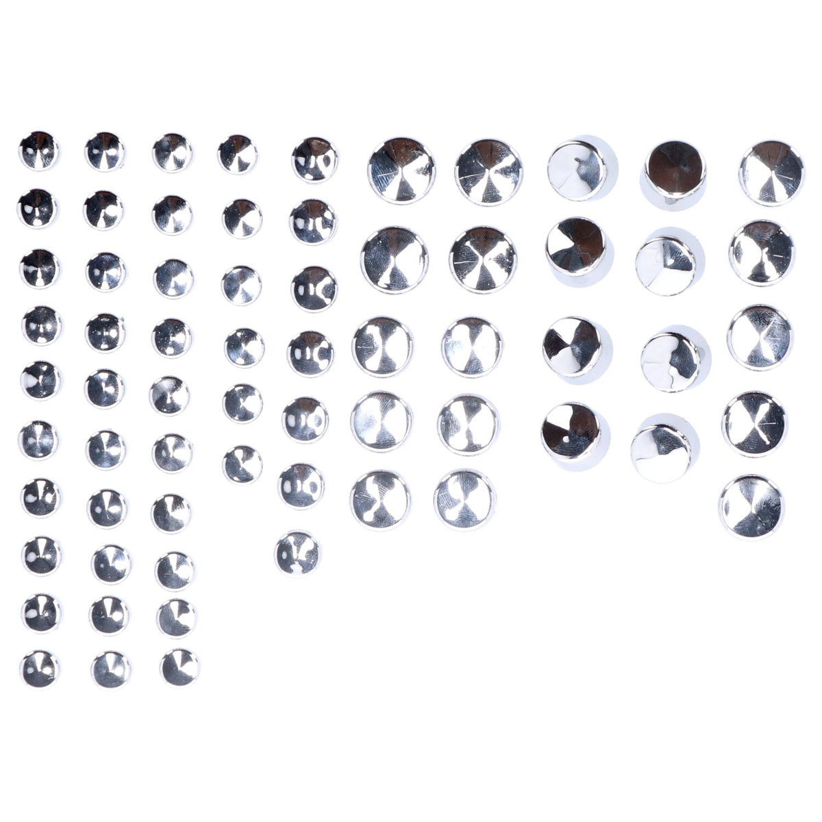 MCS Smoothtopps push-on cover set (76pc) - Chrome