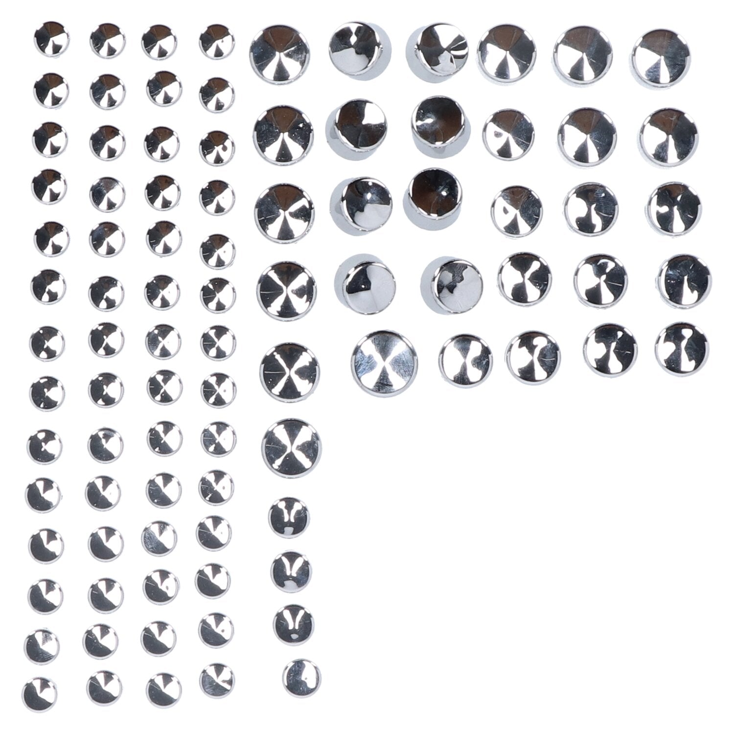 MCS Smoothtopps push-on cover set (86pc) - Chrome