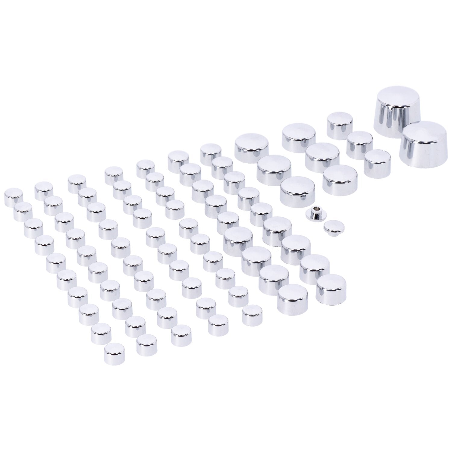 MCS Smoothtopps push-on cover set (81pc) - Chrome