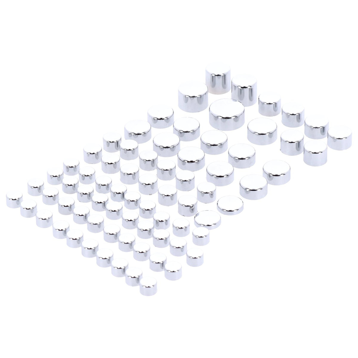 MCS Smoothtopps push-on cover set (74pc) - Chrome