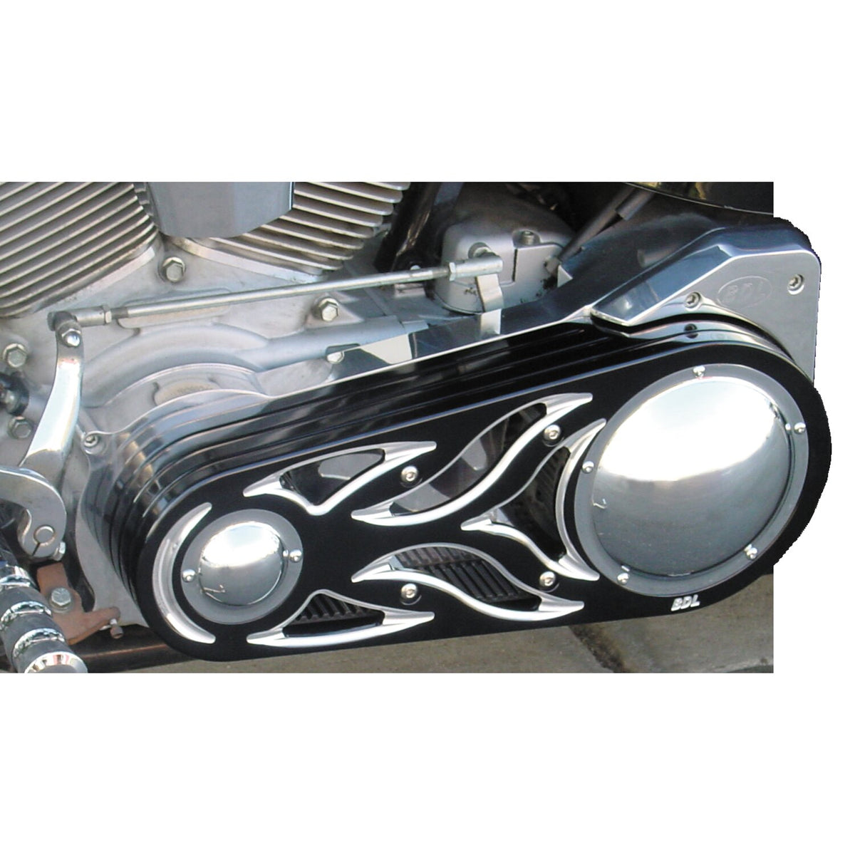 Belt Drives Ltd. Signature Series 2" belt drive kit - Flame design