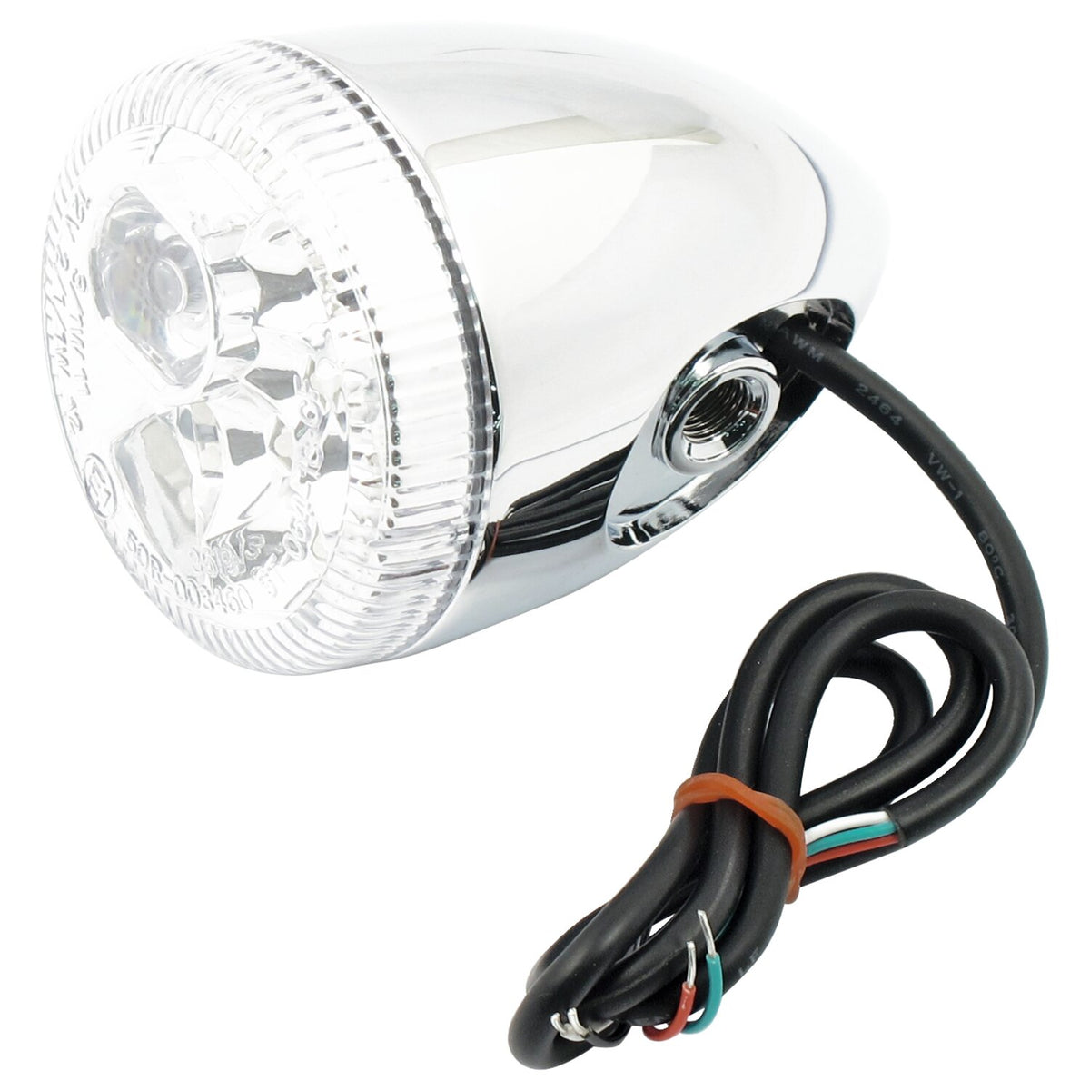 MCS 3-1 LED bullet taillight / turn signal combo - Chrome - Clear