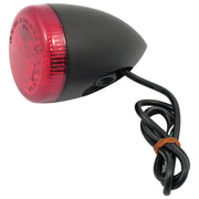 MCS 3-1 LED bullet taillight / turn signal combo - Black - Red