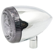 MCS 3-1 LED bullet taillight / turn signal combo - Chrome - Smoke