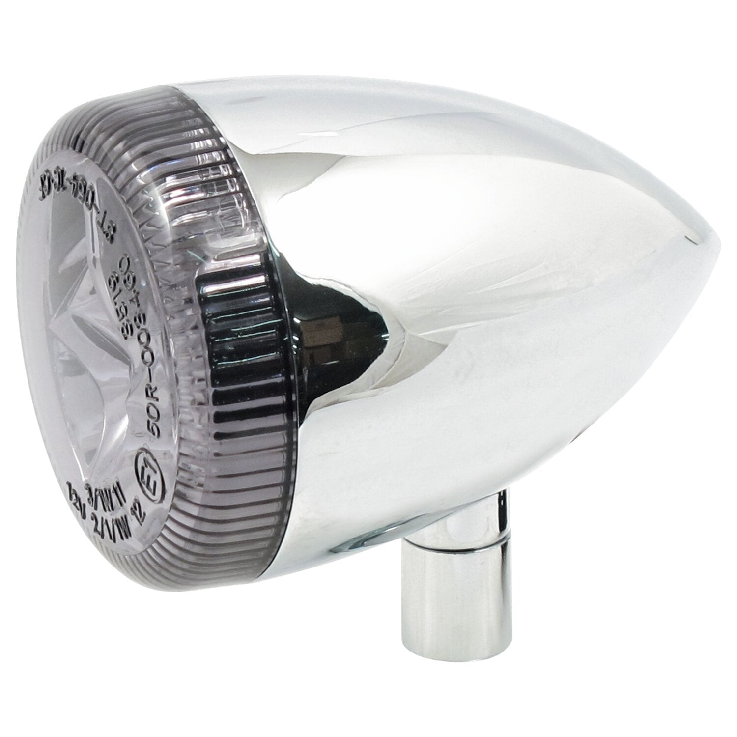 MCS 3-1 LED bullet taillight / turn signal combo - Chrome - Smoke