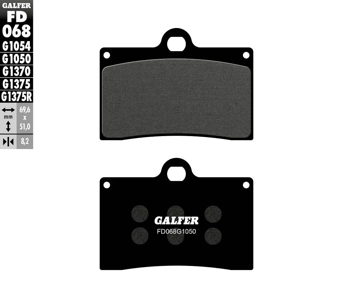 Galfer Semi-metallic Brake Pads - Versatile Performance - Front