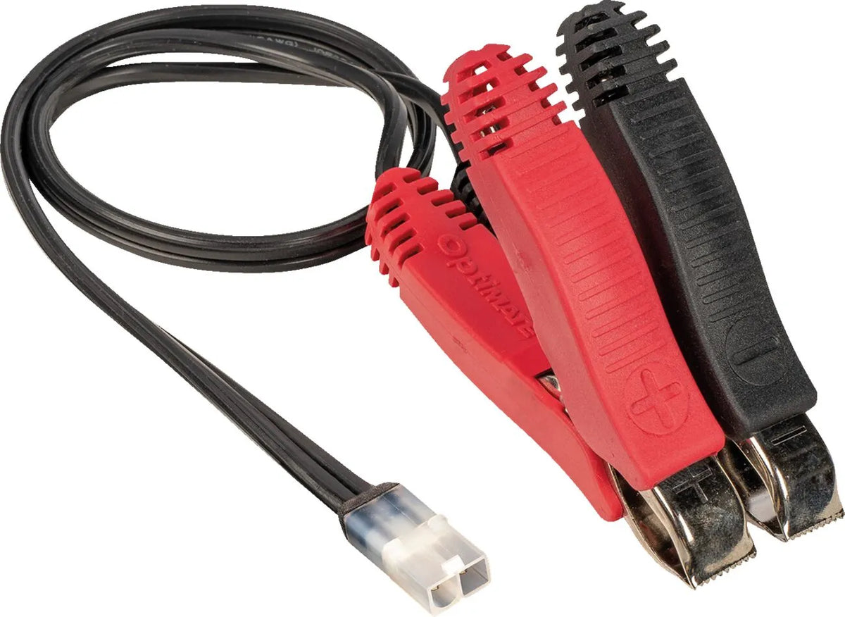 Tecmate 10A Charger Replacement Alligator Clips Black Red