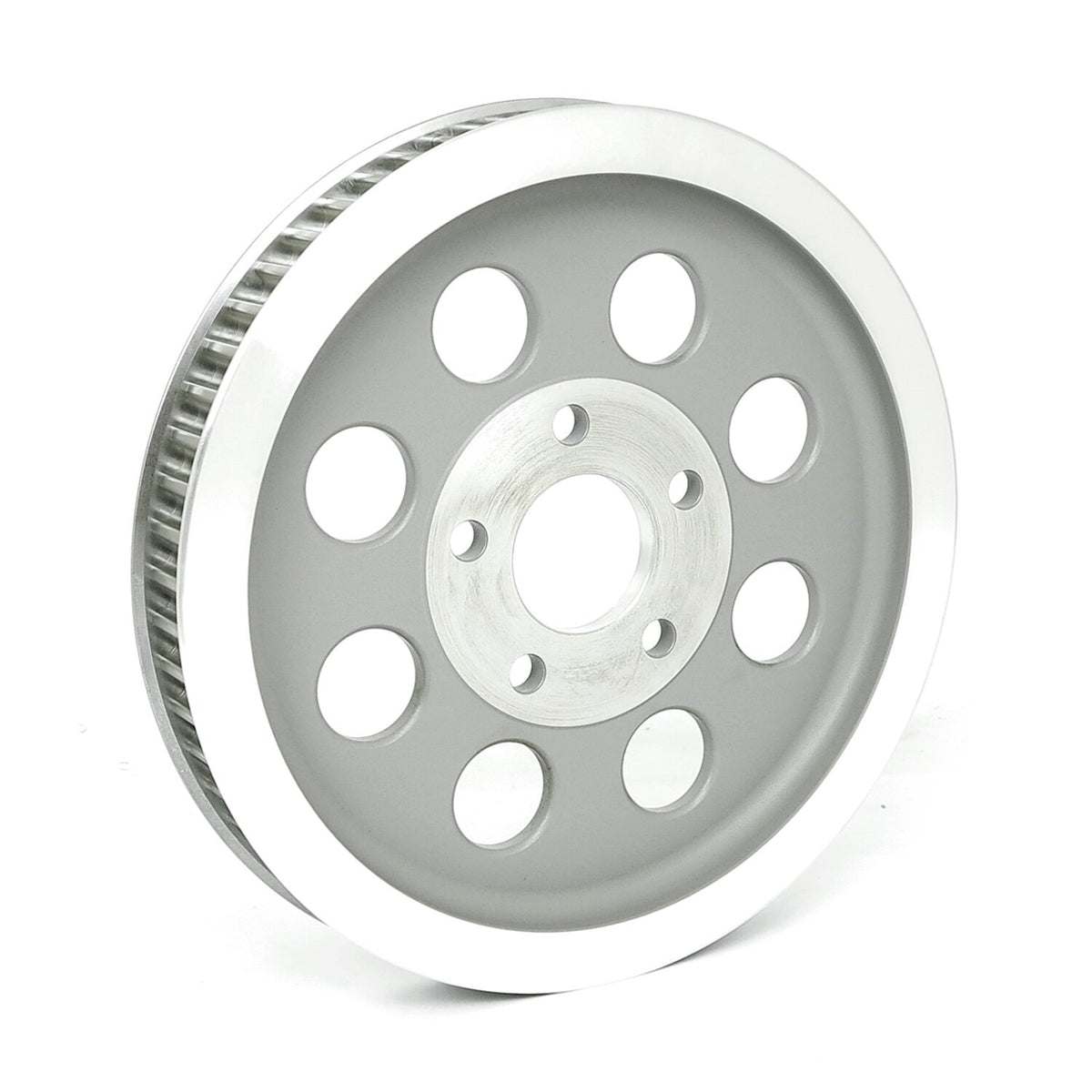 MCS Reproduction OEM style wheel pulley 61t 1-1/8" belt - Silver