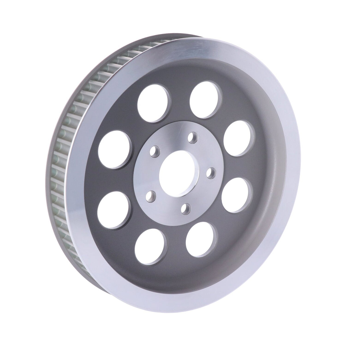 MCS Reproduction OEM style wheel pulley 65t 1-1/2" belt - Silver