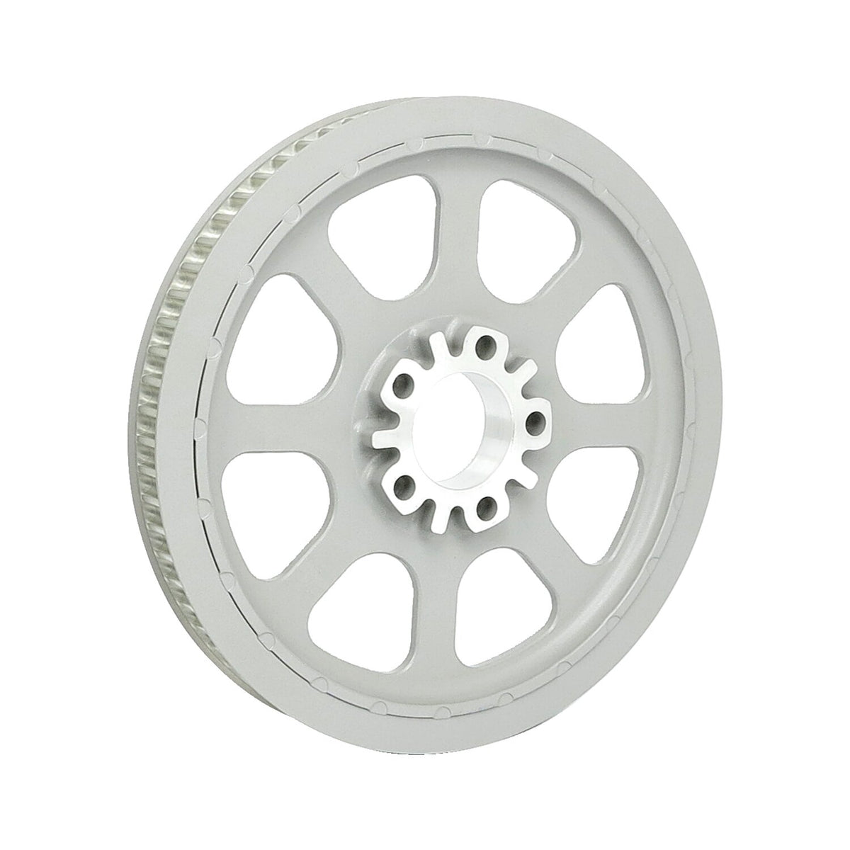 MCS Reproduction OEM style wheel pulley 70t 1-1/8" belt - Silver