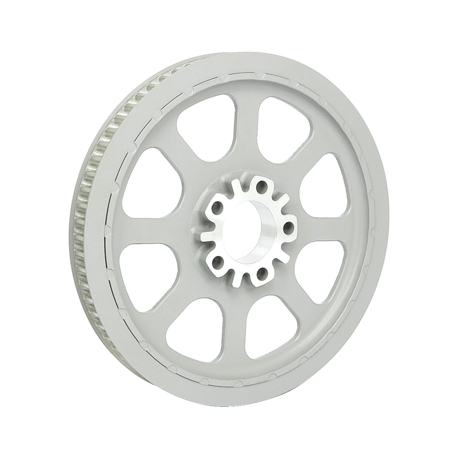 MCS Reproduction OEM style wheel pulley 70t 1-1/8" belt - Silver