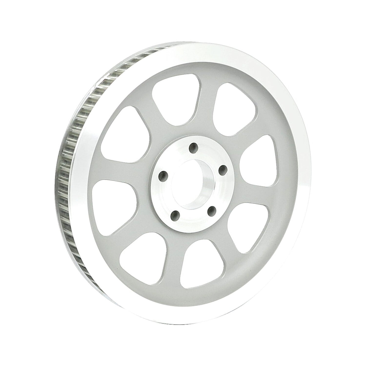 MCS Reproduction OEM style wheel pulley 70t 1-1/8" belt - Silver