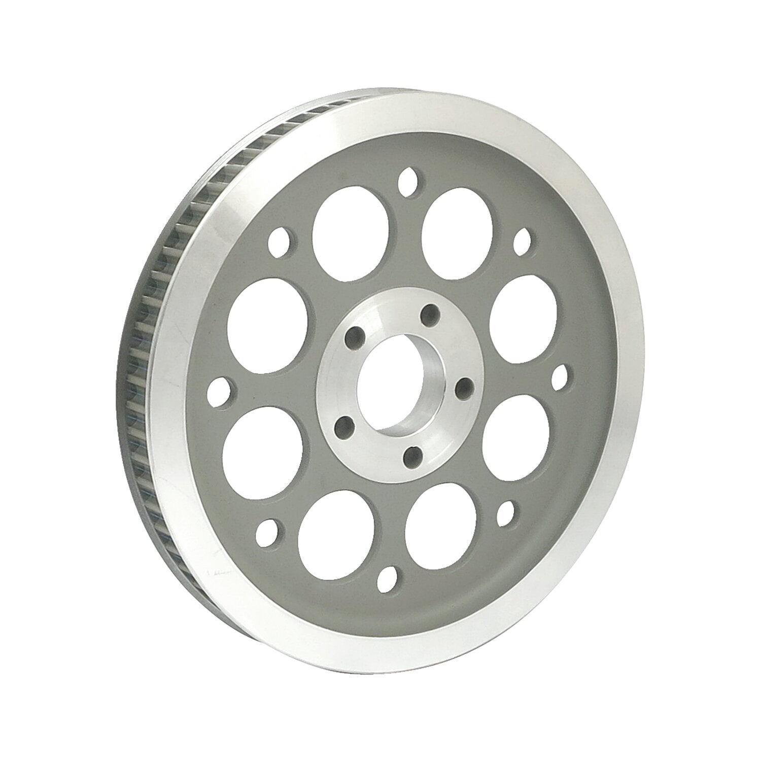MCS Reproduction OEM style wheel pulley 70t 1-1/8" belt - Silver