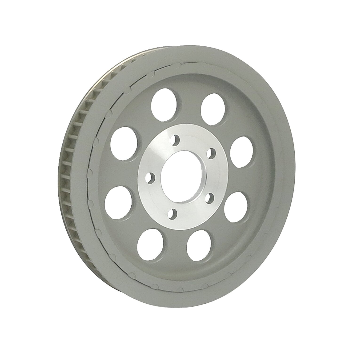 MCS Reproduction OEM style wheel pulley 61t 1-1/8" belt - Silver