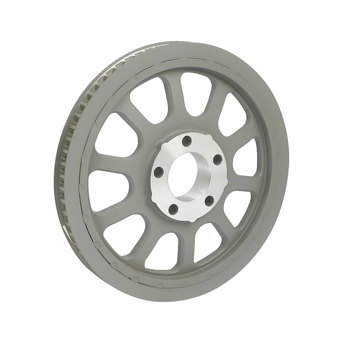 MCS Reproduction OEM style wheel pulley 66t 20mm belt - Silver