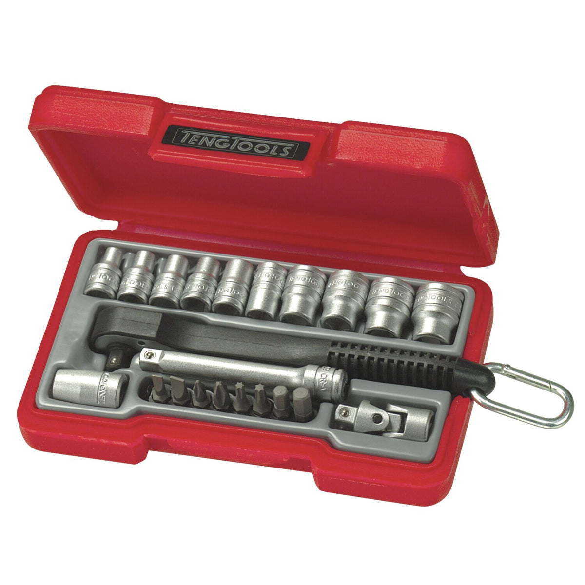 Teng Tools Mini Rosso 1/4" socket wrench set