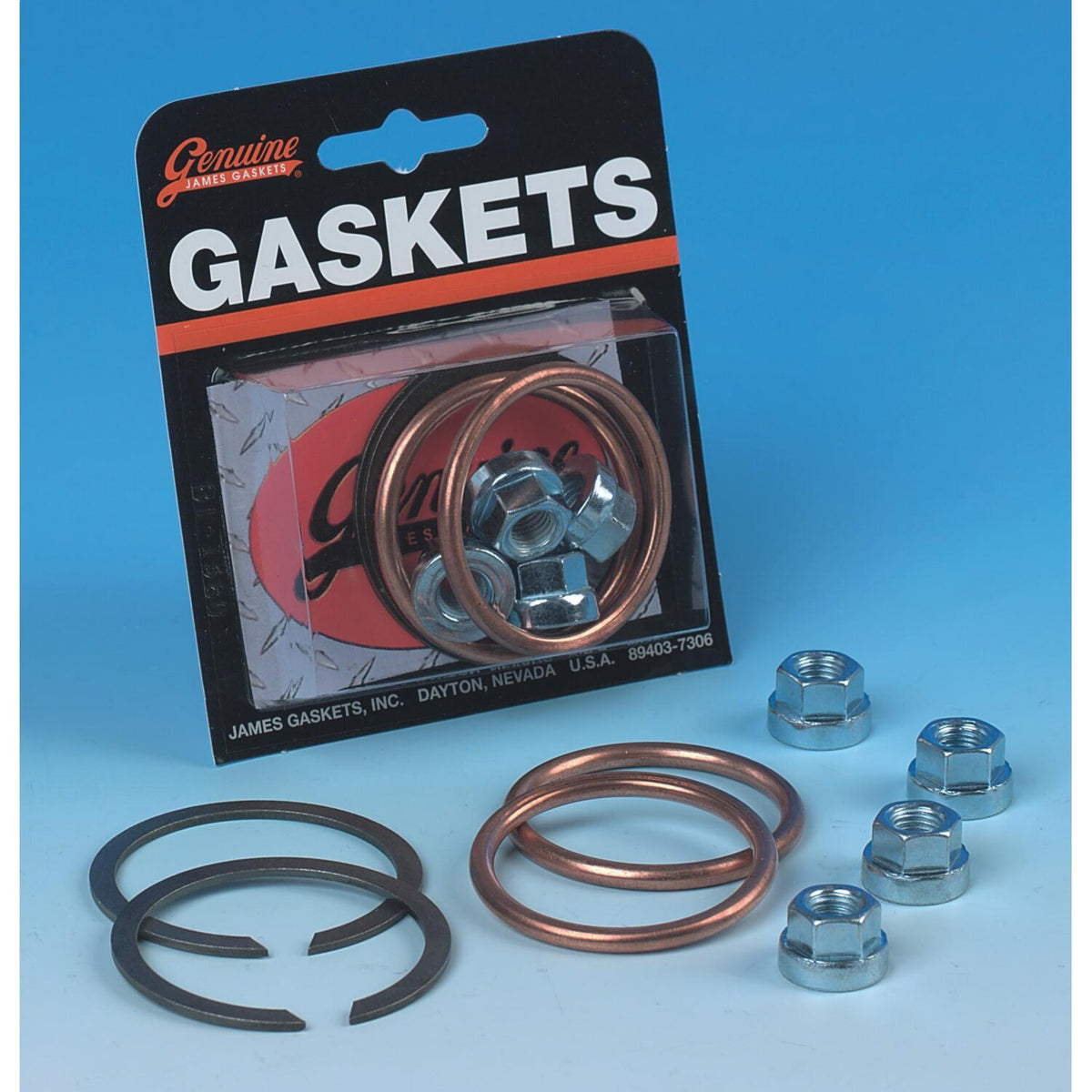 James Gaskets James exhaust gasket & mount kit - Copper gaskets