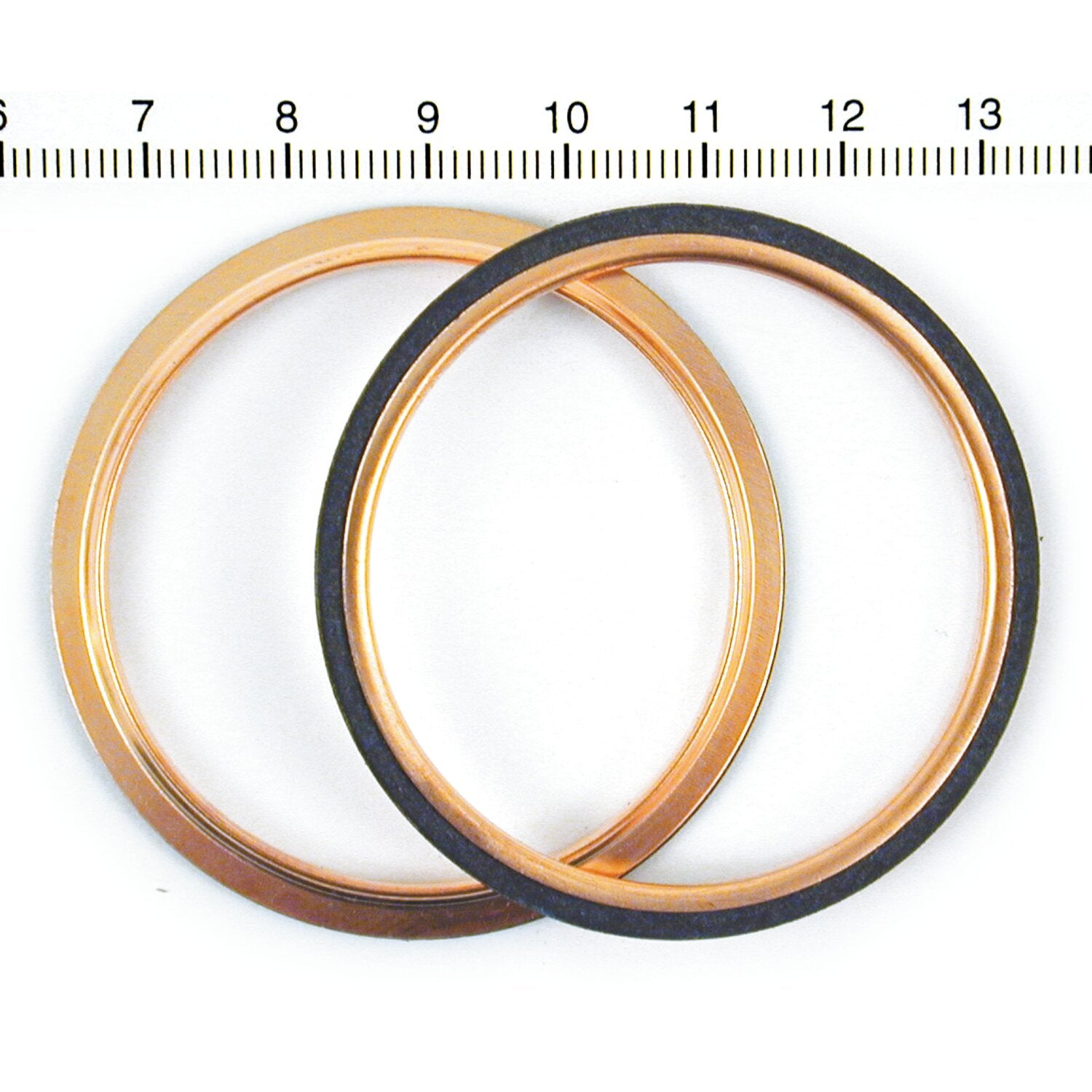James Gaskets James round copper exhaust gasket set (pr)