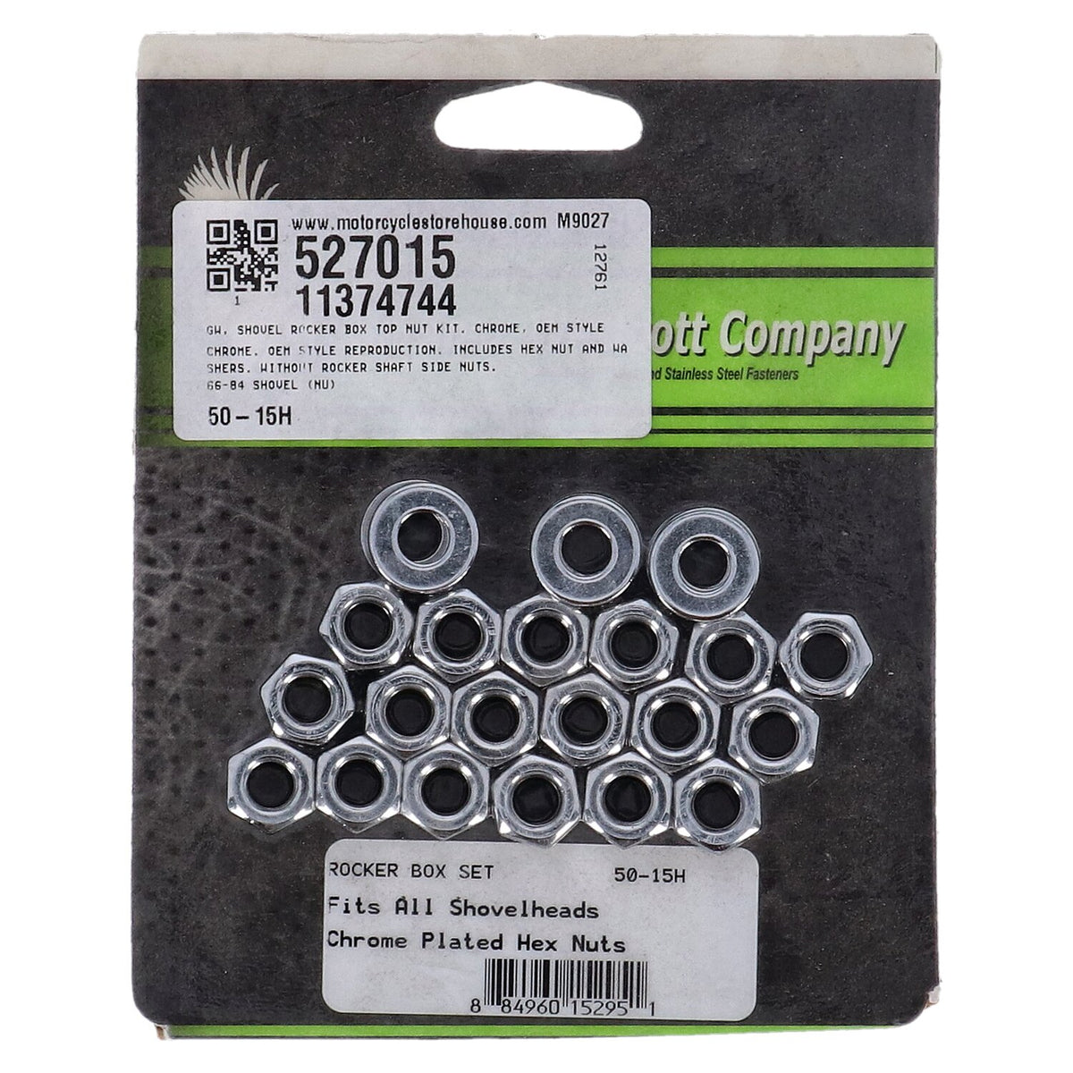 Gardner-Westcott Shovel rocker box top nut kit - Chrome OEM style