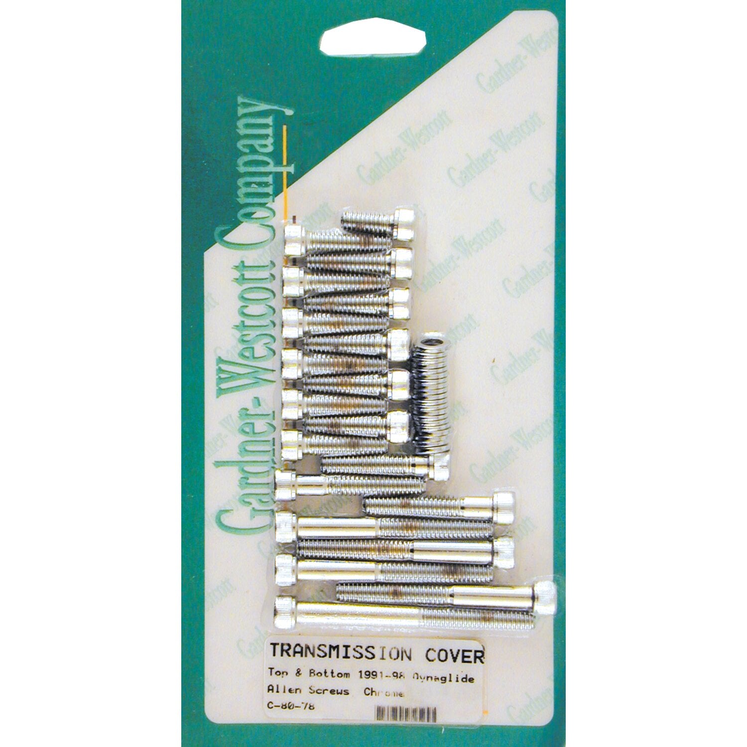 Gardner-Westcott transmission top & bottom cover screw kit - Allen
