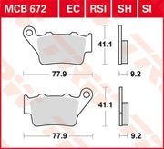Klocki Hamulcowe Spiekane Trw Rsi Series Off-road Race - Tył