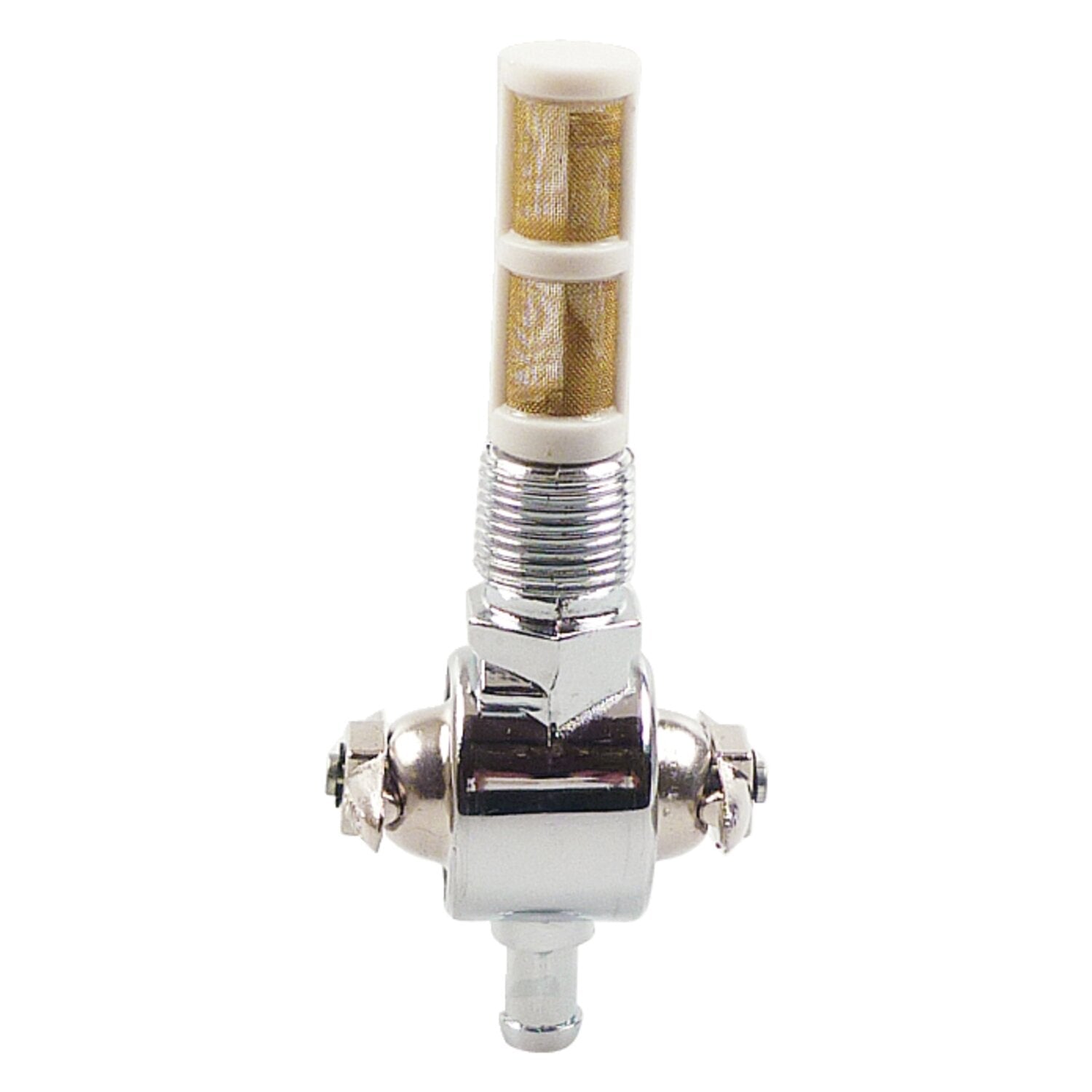 MCS Petcock H-D early dual lever style - Chrome