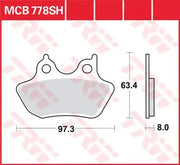 Trw Sh Series Sintered Rear Brake Pads - Rear