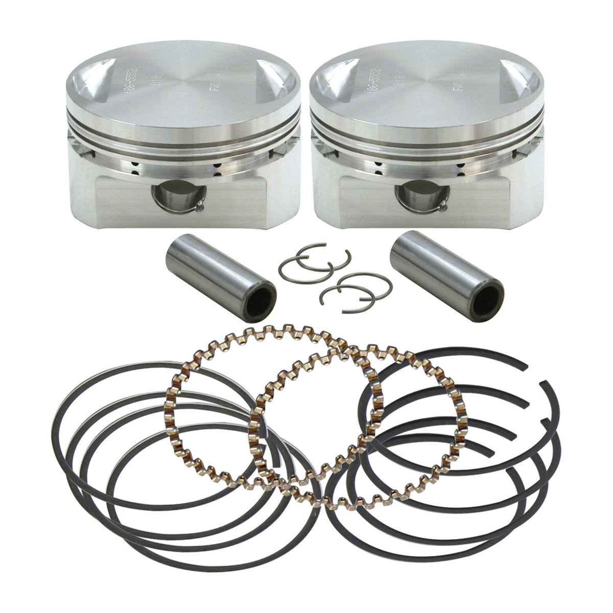 S&S Evo stroker piston set (OEM heads) - +.010"
