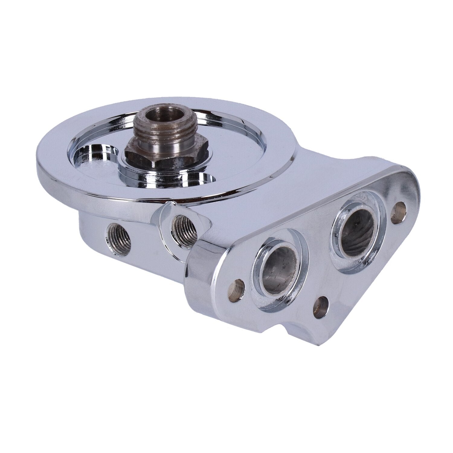 S&S Twin Cam billet oil filter mount kit - Chrome