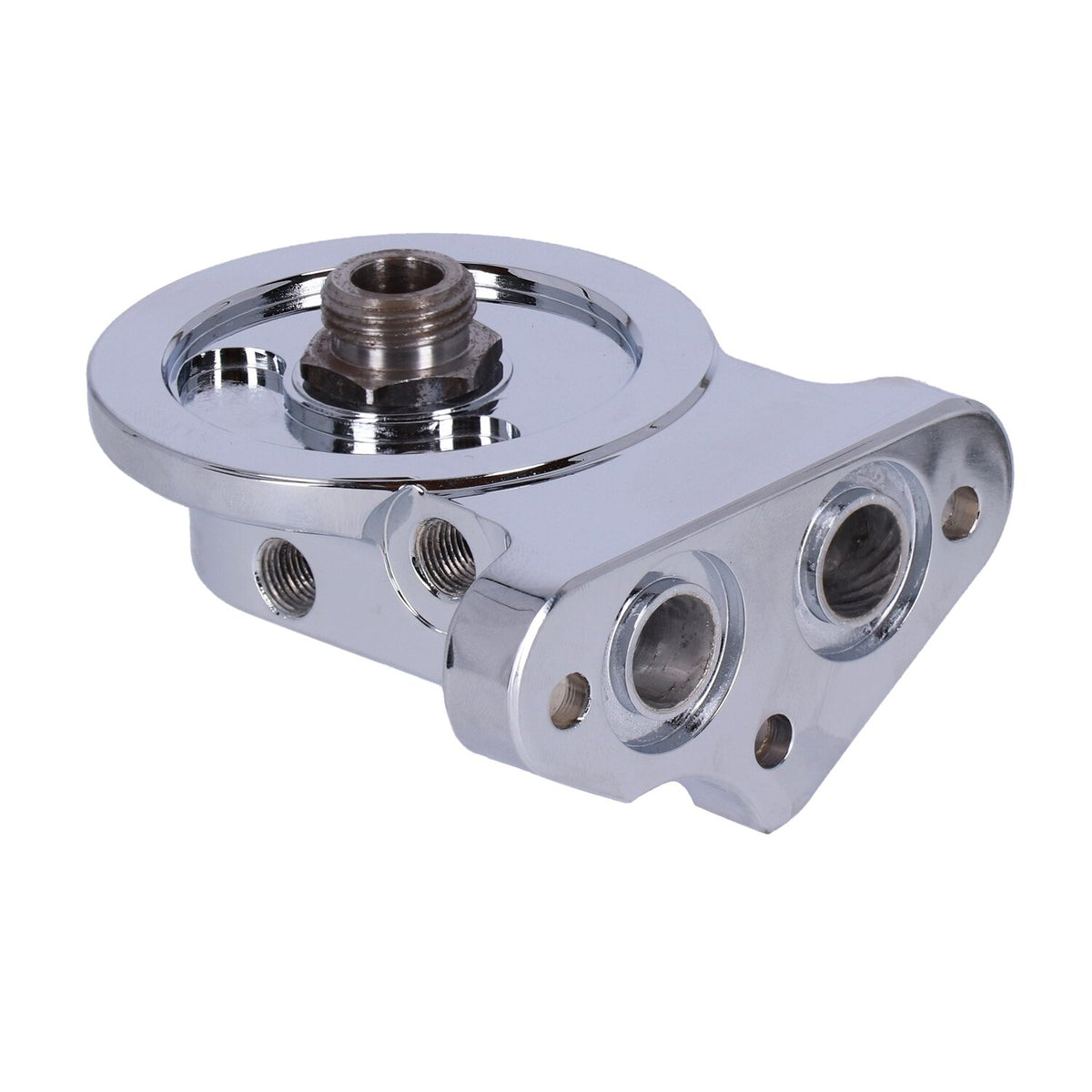 S&S Twin Cam billet oil filter mount kit - Chrome