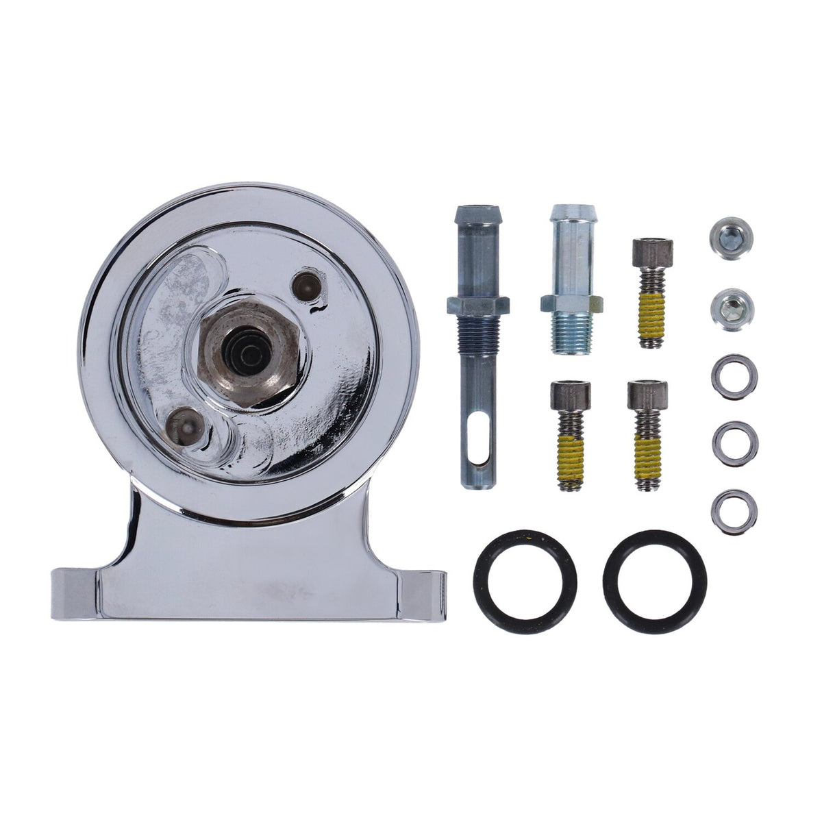 S&S Twin Cam billet oil filter mount kit - Chrome