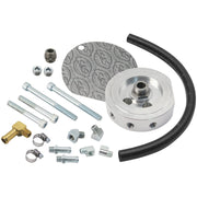 S&S XL Sportster billet oil filter mount kit - 5/16" bolts