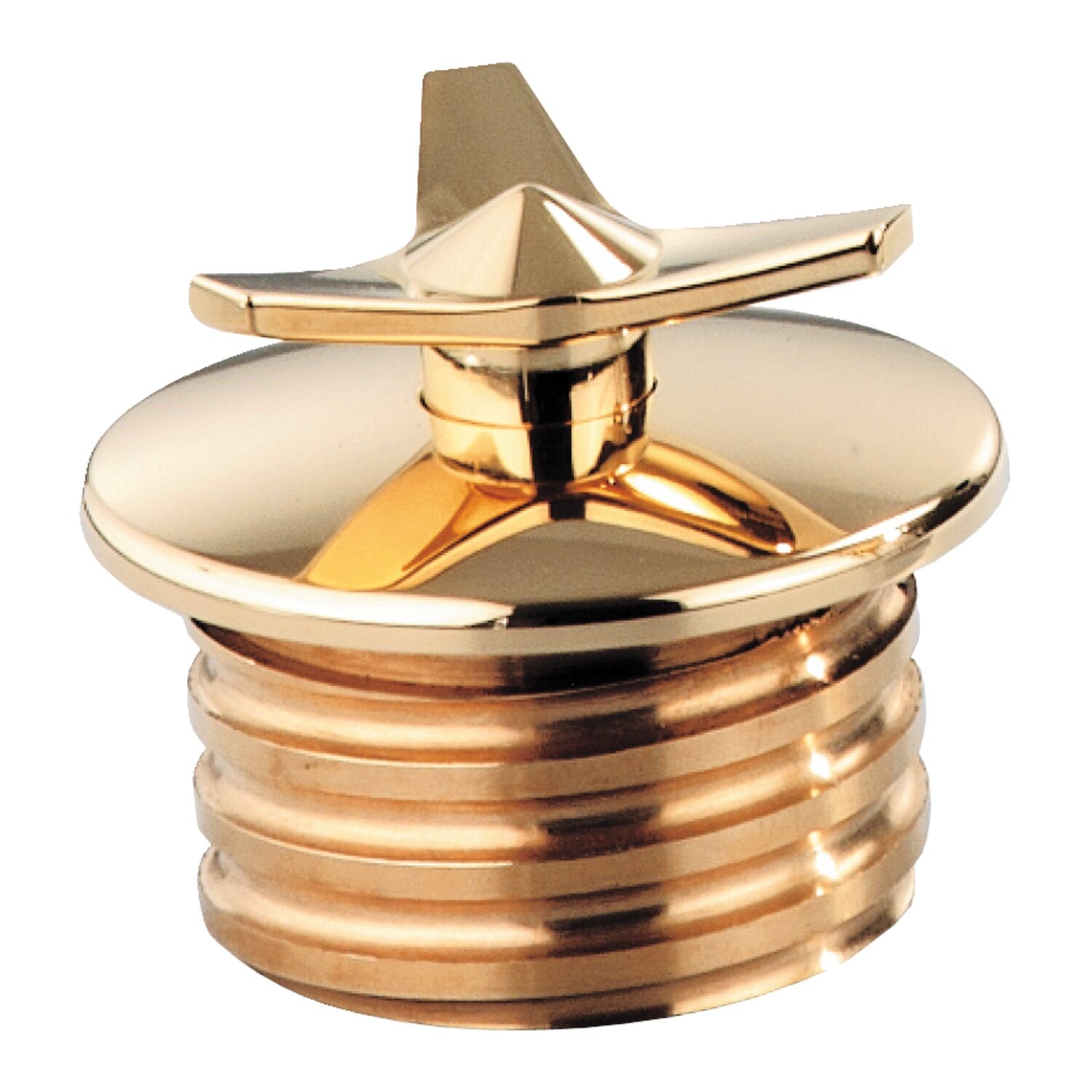 Kustom Tech Spinner gas cap - Vented - Brass