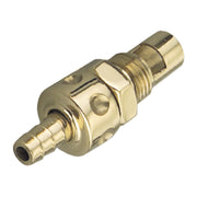 Kustom Tech in-line fuel valve for S&S E/G carb - Brass