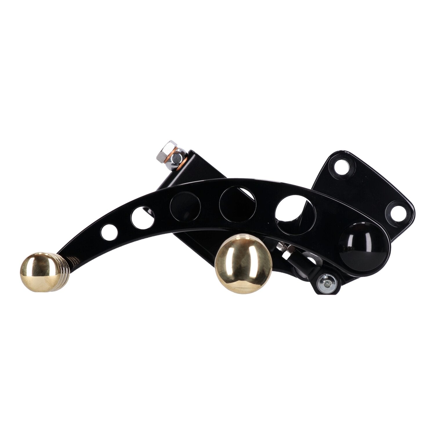 Kustom Tech K-Tech Vintage Style forward controls - Black & brass